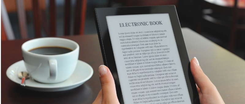 leitura de um livro digital a partir de um dispositivo electrónico